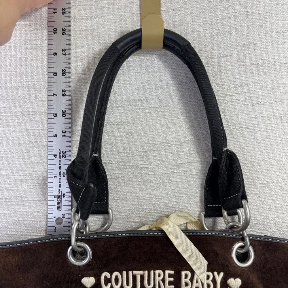 Vintage Juicy Couture Enfant Brown Velour Diaper Bag Enfant De Juicy Y2K Tote